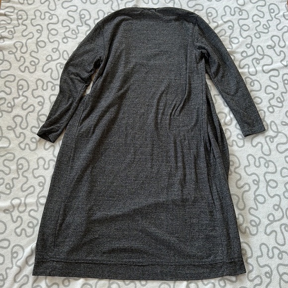 Free People Beach Bicoastal Cardigan Duster Charcoal Gray - Picture 3 of 6